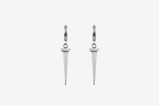 Sterling Silver Tough as Nails Earrings