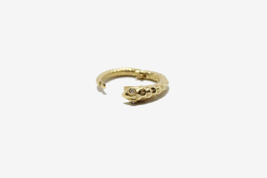 14k Gold & Diamond Large Snake Connector