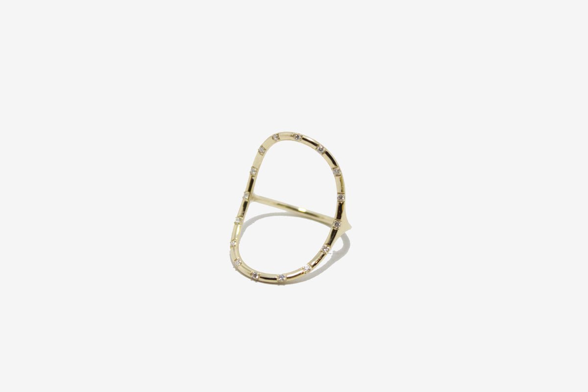 14k Gold Spark Continuity Ring