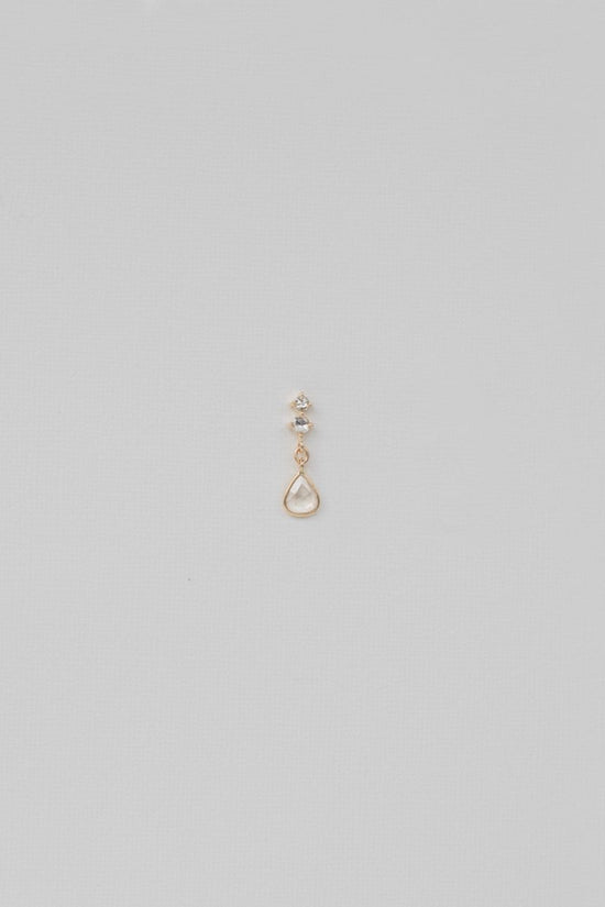 Celine Daoust 14k Gold Rose - cut Champagne Diamond - Single Earring