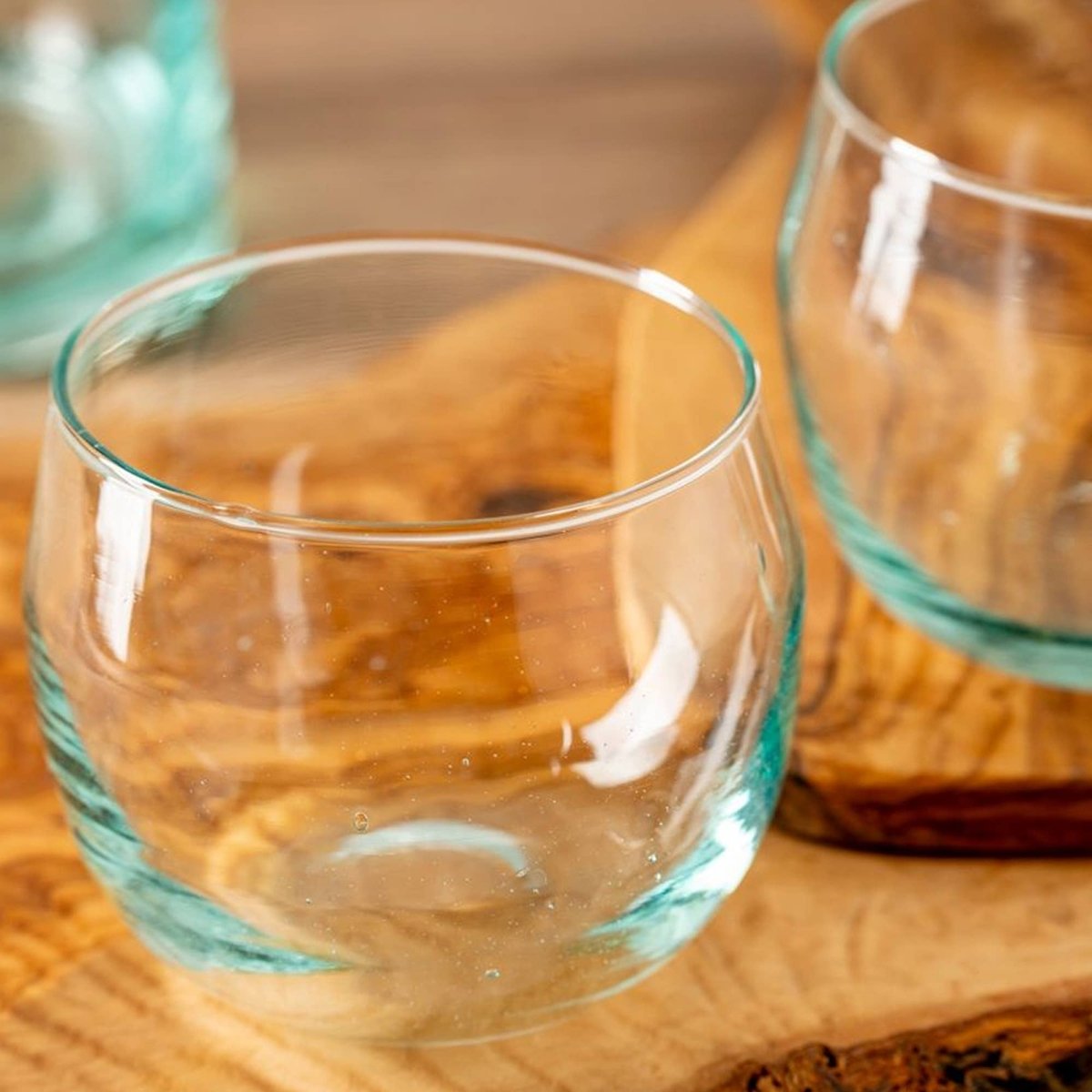 Moroccan Stemless Goblet - Clear