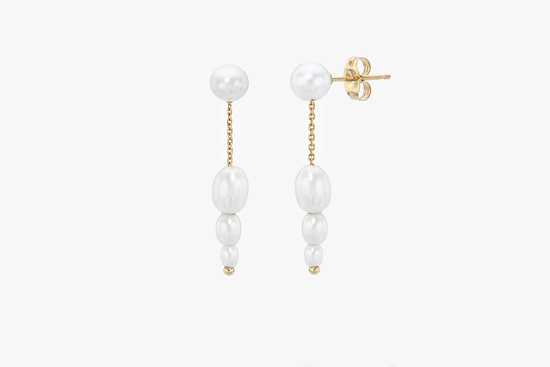 Petite Palazzo Pearl Earrings