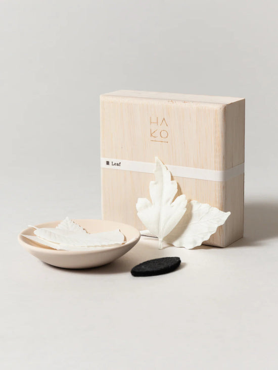 POJ Studio Hako Leaf Incense & Dish Set