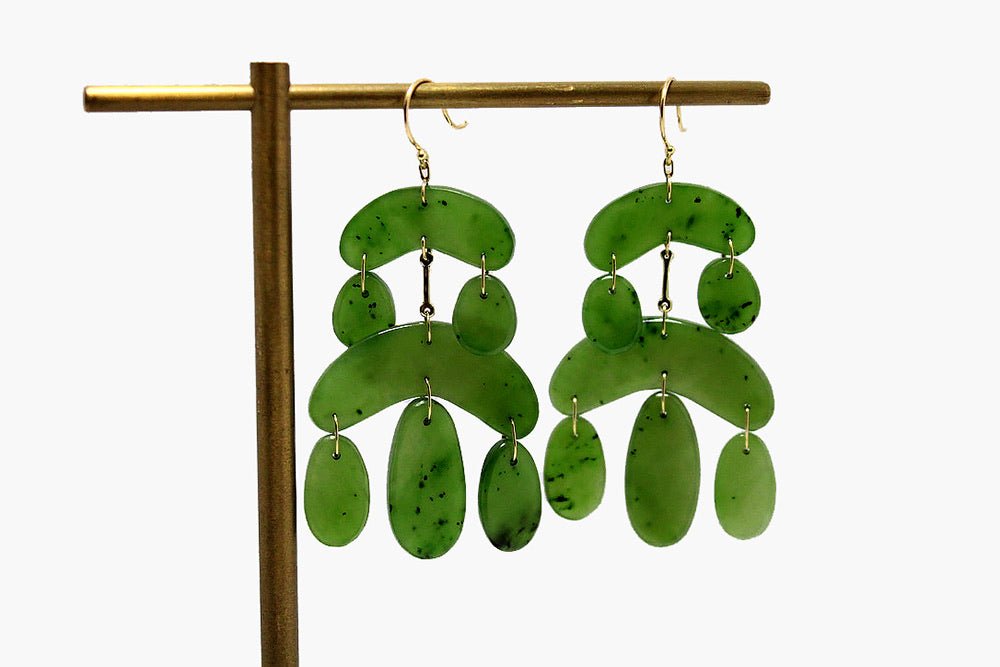 Ten Thousand Things Jade Mini Chandelier Earrings