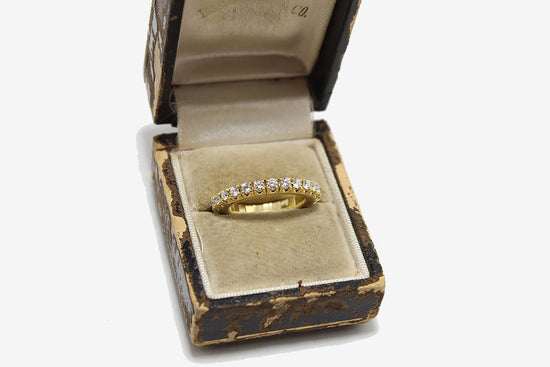 18k Gold Stretch Diamond Eternity Ring
