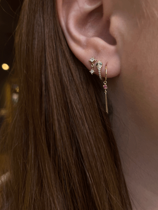Jack & G 14k Gemstone Chime Earring